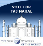 Taj Mahal - New 7 Wonders -  declaration of New Seven Wonders of the World