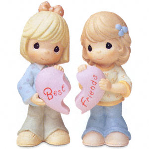 best friends - friends in figure set.