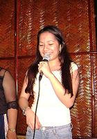 singing in a bar - singing in a bar together with the live performer. ^__^;;