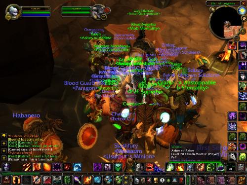 Picture of hall of legends - Picture taken in the Hall of Legends in Orgimaar after the new gear was released.