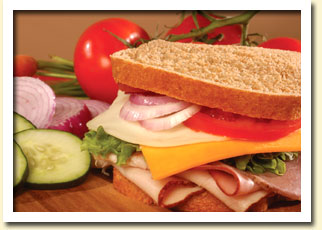 bread - sandwich with a lot inside