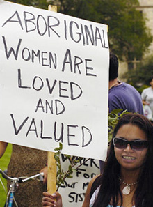 Aboriginal Women - This is a really moving picture! It's an aboriginal women's group protesting the high violence rates against Aboriginal women. It's actually appaling! I hope people start to consider this problem!