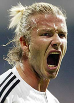 david beckham - The real madrid player and former England captian who's popalarity counts on his toes...well known for his banana kicks and swing kicks all over the football world...the mafia of style...he is flooded with all sorts of hairstyles everytime u see dis guy in a new inquisitive look...famous for his tatoos too.