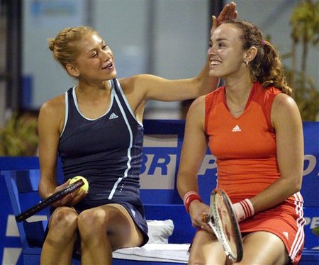 Kournikova-Hingis - Kournikova and Hingis, Brazil 2005