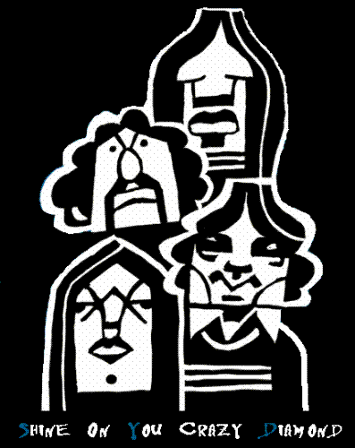 Pink Floyd, shine on you crazy diamond - shine on you crazy diamond