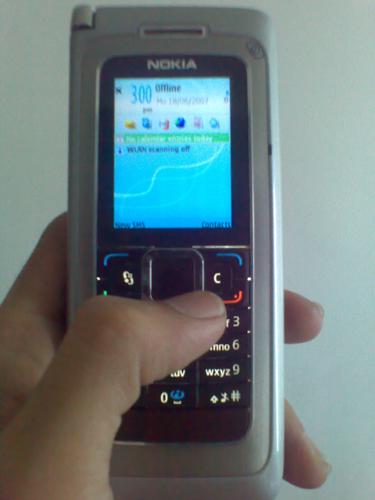 nokia e90 - this is my new nokia e90. i like phone very much.  Nokia Communicator fan?  Here you go: weak vibration, good reception quality, excellent email handling and web browsing capability, good and tactile QWERTY-ness and two great screens -- and it seems less like a 'smartphone' and more like a portable PC.   its 3.2 megapixel camera, Edge, WiFi and HDSPA goodness on two screens, one inside and the other out.