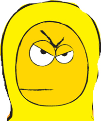 a yellowman - i just can't stop of showing this yellow guy... at this mement!  this person represent a telco company in malaysia. which i can say the biggest challenger for the green and blue colour.   green , blue , yellow!  one day.. yellow , green , blue!