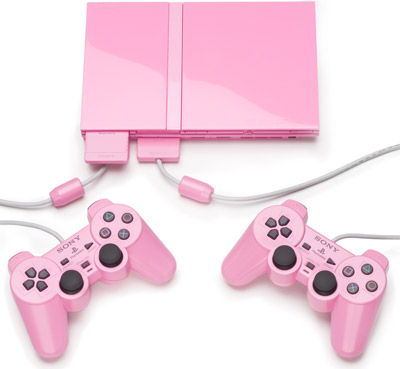 Playstation 2 Pink - Playstaion gaming console, pink.