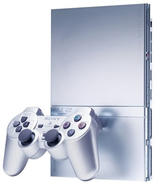 Silver PS2 - Playstation Gaming Console, Silver