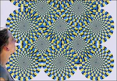 illusion  - an amazing illusion image .... look into it ..isnt it rotating ...awesome
