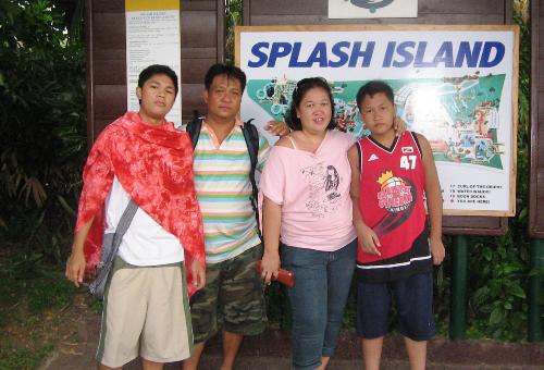 my family - Taken in Splash Island during my husband's 42nd birthday celebration