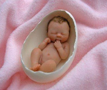 a baby - a baby that forms in our womb simplifying into hask of an eggshell,just imagine how hen sacrificing its chicks when it was young...oh what mom can do?of course show ur tender love and care...
