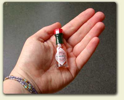 tabasco - tiny tabasco : hot sauce