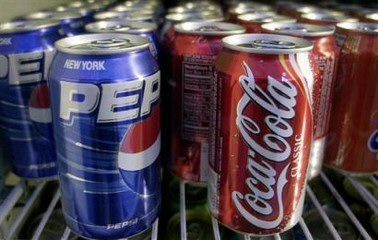 coke and pepsi - cans of coke and pepsi