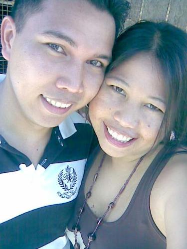 hubby and me - We are on our way to work! :)