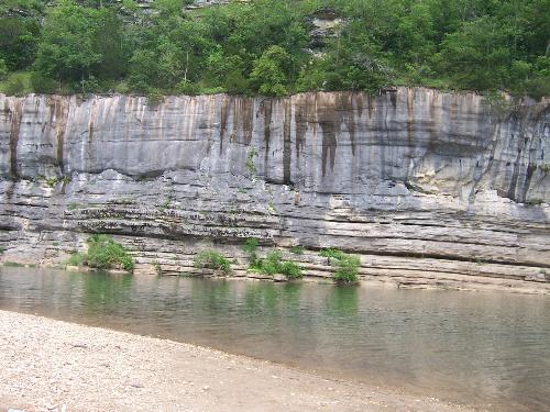 Buffalo River, Arkansas - This is a photo of the rock outcroppings taken yesterday at the Buffalo River in Arkansas...the water is very clear and was warm and inviting....