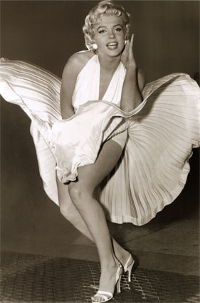 Merilyn Monroe - A classic photo of Merilyn Monroe.