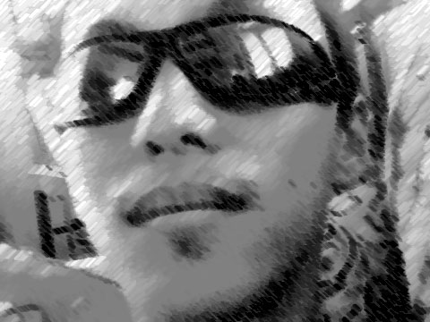 one funny day!!! - i just point the lense of my cam and take a photo of myself just to see if the shades looks good on me...