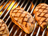 grilled meat - the meat is grilled at the griller, and in this way the taste of the meat really improves especially f you marinate it the taste of the mixtures put in really enhance thus giving it the taste of contentment..