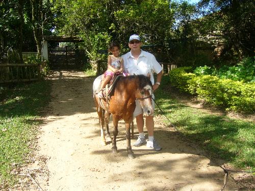 Me and my daughter - taken in Brasil in a Fasenda