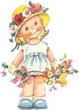 Little girl - Little girl holding flowers