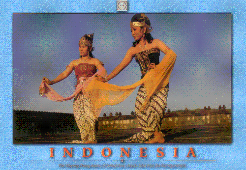 Sendratari Ramayana_ Prambanan Temple_Indonesia - You can see the Sendratari (drama in dance) Ramayana while enjoying the full moon in Prambanan Temple (Hindu). This picture is a postcard I've bought in Jogjakarta, Indonesia. Prambanan is about 15 kilometers away from the city, east direction.