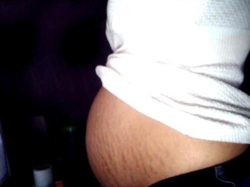 my tummy - almost 6 months pregnant and loving it