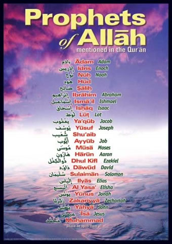 Important Muslims - This shows that many of the inportant people from the Quran are also in our christian Bible.