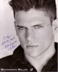 Wenthworth Miller - He is such a handsome guy. He is the star of the very popular and most-loved t.v series Prison Break.  Hope that you like Michael Scofield here.