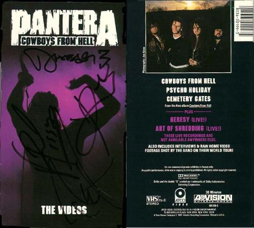 Pantera: Cowboys Documentary - CFH follows the band on their tour, backstage and in the studio. A must see for any fan of Pantera.