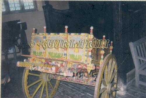 Powis Castle Stables - A fancy chid's horse drawn cart / wagon, Powis castle stables, powis castle.