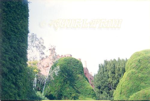 Powis Castle - the view of the castle from the terraces.