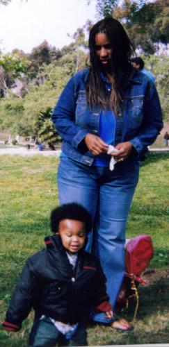 My Sister, The Teacher -  This is a picture of my sister and her grandson. She is also his pre-school teacher.