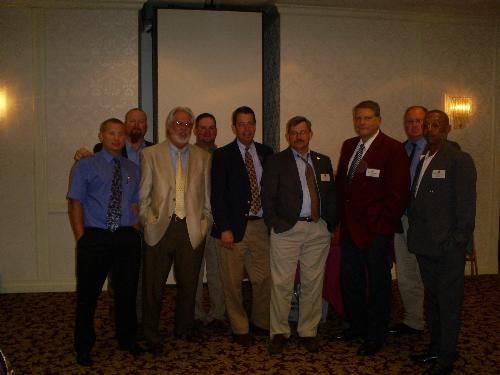 My husband and the other delegates - This is a picture of my husband and the other men who went as delegates to their state convention. They are really nice gentleman to get to talk with. Most of the time I'm the only wife that comes along, LOL.