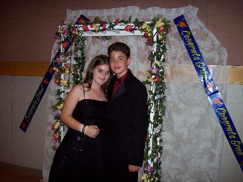 My son and his date don&#039;t they look great - Grade 8 grad Kurtis with g/f 