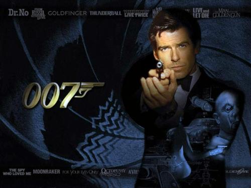 James Bond - Bond Films::::: Dr. No * From Russia With Love * Goldfinger * Thunderball * You Only Live Twice * On Her Majesty's Secret Service * Diamonds Are Forever * Live and Let Die * The Man With the Golden Gun * The Spy Who Loved Me * Moonraker * For Your Eyes Only * Octopussy * A View to a Kill * The Living Daylights * Licence to Kill * Goldeneye * Tomorrow Never Dies * The World is Not Enough * Die Another Day * Casino Royale