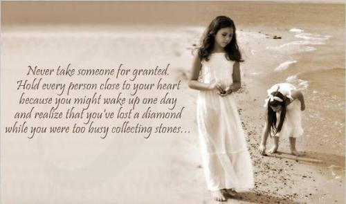 dont lose your diamonds - I like this i think it is so true