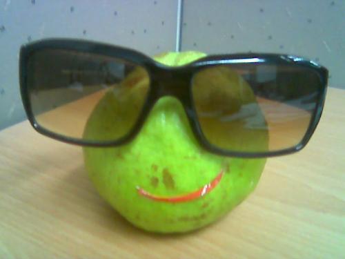 mr. guava - a huge guava smilin