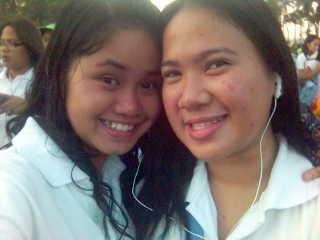 friendship - tired of walking..im w/ my friend nica