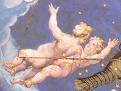 Gemini -  Gemini is the Third Sign of the Zodiac, associated with storytellers, communicators and youth. This Sign is symbolized by Twins who are, in and of themselves, their own representatives since no particular animal appears to be associated to this Sign of the Zodiac, with the possible exception of the wolf and its connection to the nurturing of Romulus and Remus, mythological founders of Rome. In Egypt, Gemini was once known as the 'Two Stars,' named for Castor and Pollux which are the two brightest celestial bodies within the constellation. These stars have also been formerly referred to as 'Hercules and Apollo,' and 'Triptolemus and Iasion.' The Egyptians were inclined to illustrate Gemini by using the images of two baby goats as opposed to the human figures which are commonly used in modern times. Dominated by the planet Mercury, the planet of speed, Gemini individuals have a joy of expression, a quick mind and a certain sparkle which will always help them toward their goals in life. Gemini subjects are the Zodiac's lovers of language...the poets, the bards and the word smiths and verbal magicians. Those born under the Sign of Here, the inherent intellectual gifts often bring great success with no true effort, but Gemini natives are usually hard put to sustain it. Thus, these individuals should strive to learn perseverance and cultivate depth. They need to aspire to substance as well as style, attempting to take themselves...and their words...more seriously.  Positive Traits: adaptable, versatile, intellectual, communicative, spontaneous, eloquent, youthful, lively, talkative, amusing, witty and logical.  Negative Traits: changeable, restless, inquisitive, inconsistent, superficial, cunning, nervous, tense and something of a gossip.  Likes: talking, novelty, variety, anything unusual and working on multiple projects at the same time.  Dislikes: being alone, being in a rut, mental inaction, conventional learning and feeling tied down.  Spiritual Goal: To learn how to cooperate Spiritual Correspondence: The Thrones Apostle: James the Younger Prophet: Zecharia Anatomy: Rules the arms, shoulders, lungs and nervous system Corresponding Tarot Card: The Lovers Associated Countries: United States of America, Switzerland and Wales Associated Cities: London, Melbourne and San Francisco Animals: Small Birds, Parrots, Magpies, Butterflies and Monkeys Watchword: Versatility Keynote: Variety Physical Manifestation: Expansion or Contraction Mental Manifestation: Joy or Sorrow Motto: My Thoughts Are Winged Quote: I Think