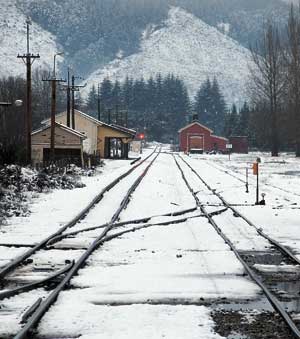 snowy streets - snow wet cold