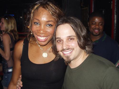 Tennis Star and Local Radio Celebrity - Venus Williams came to a local show at a local bar. I took this photo of the Local Radio host and Venus Williams.