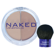 Naked Minerals Makeup - Foundation and Kabuki brush