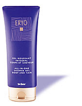 All in one Shower Gel - All in one cleansing for him!!! In one easy step, this foaming gel gently cleanses whilst respecting the nature of his hair and skin. Cleansed, his skin and hair stay lightly scented with the notes of Eryo eau de toilette.