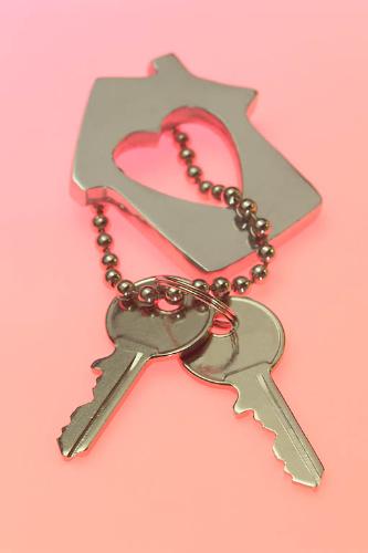 House Keys and Key Ring - This photo shows the keys to the house and the key ring that they are kept on.....