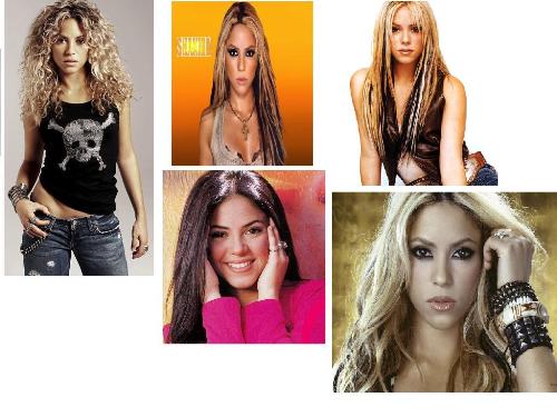 shakira&#039;s hair styles... - which hair style 4 shaira is the best suited..???
