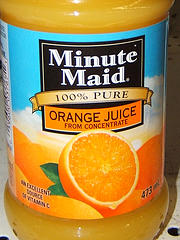 Minute Maid - Minute Maid is a leading juice and drink brand but mainly popular due to its orange juice