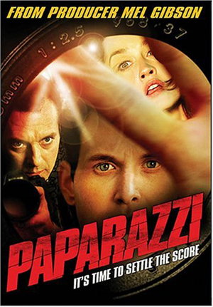 Paparazzi - DVD sleeve of the 2004 production starring Cole Hauser, Robin Tunney, Dennis Farina, Tom Sizemore, Daniel Baldwin and Kelly Carlson