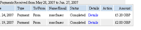 Paymentproof  - payment proof of cash program.