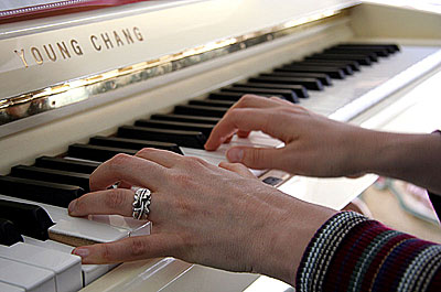 piano - playing piano